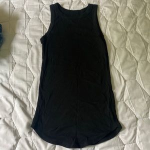 Black Scoop Neck Tank
